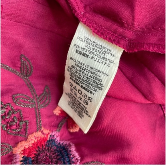 Free People] Beautiful Burgundy Embroidery Sequins Kimono Duster Jacket - Picture 12 of 13